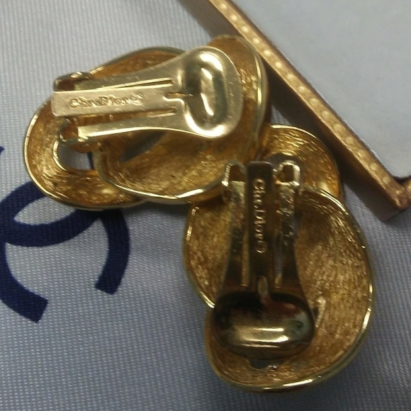 Christian Dior Lg Vintage Chain-Link Earrings - Picture 4 of 8